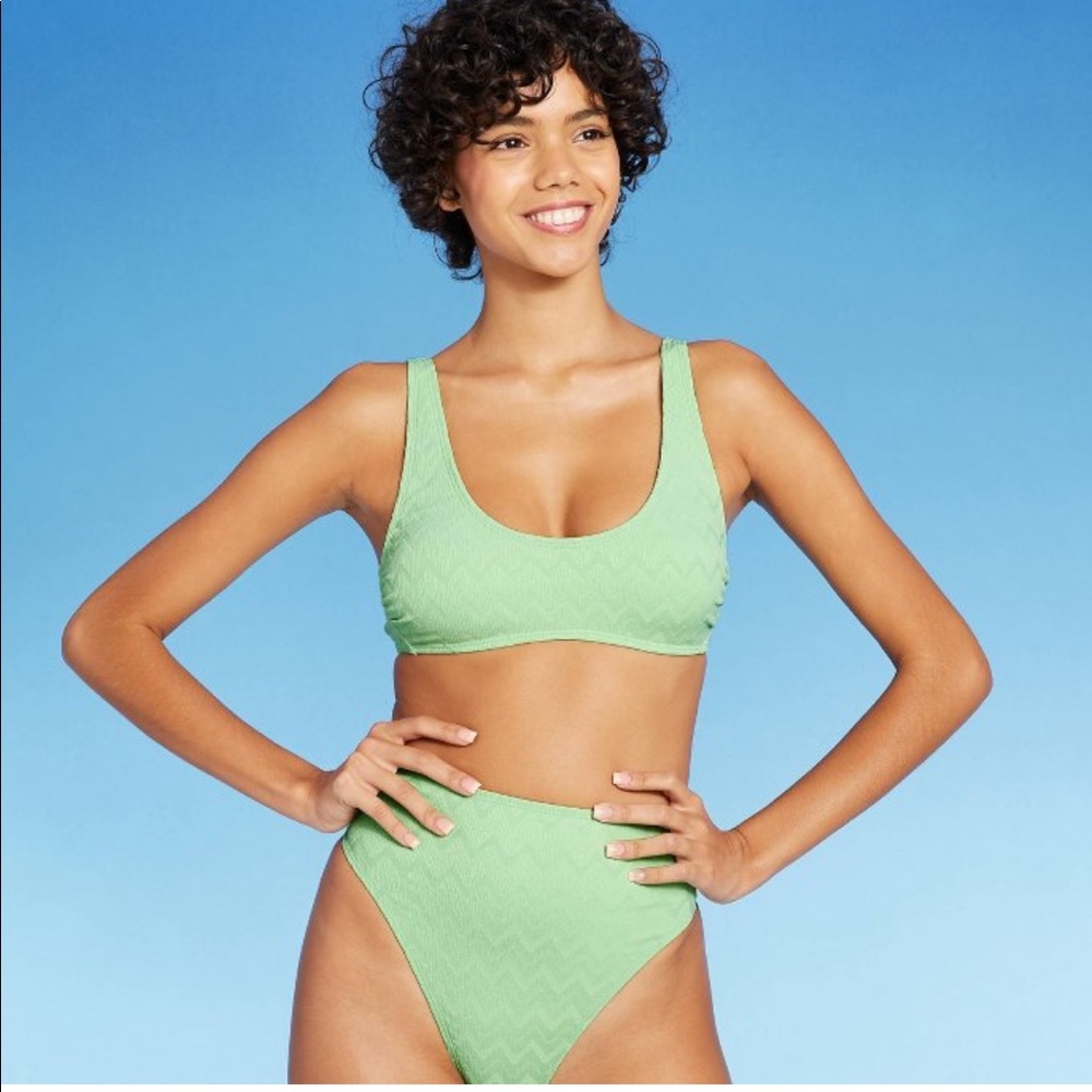 NWOT! Xhilaration High Waisted Textured Bikini